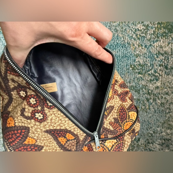 Vintage NPC 60/70s fabric flower power travel toiletries bag - Picture 7 of 9